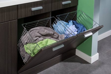 custom designed laundry room organization & storage